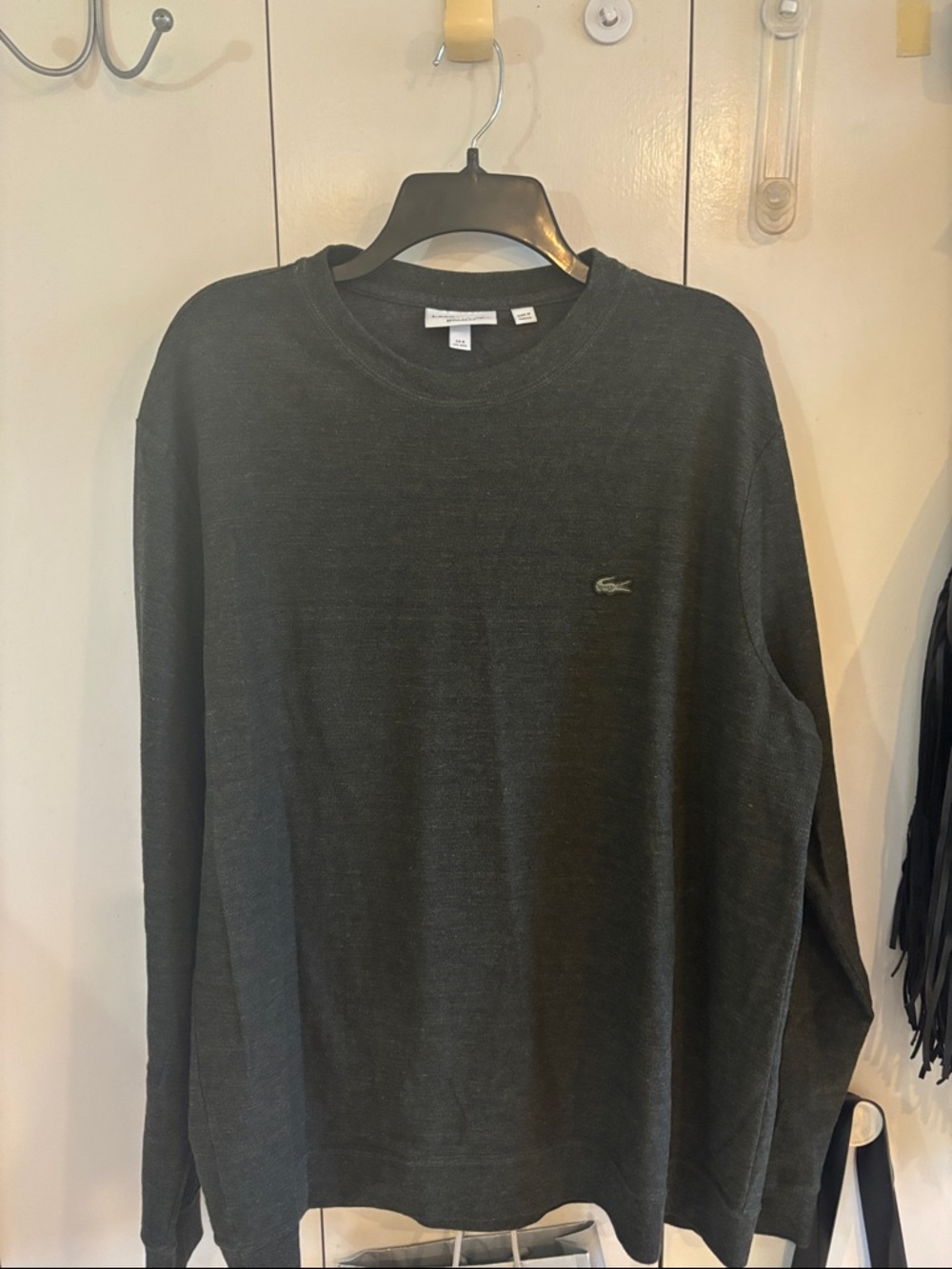 Lacoste Sweatshirt Mens Crewneck Pullover Croc Logo Top,3XL